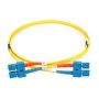 FO patch cord, duplex, SC to SC SM OS2 09/125 u, 5 m Length 5m