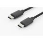 USB Type-C connection cable, type C to C M/M, 1.8m, 3A, 480MB, 2.0 Version, bl