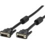 DVI connection cable, DVI(24+1), 2x ferrit M/M, 3.0m, DVI-D Dual Link, bl