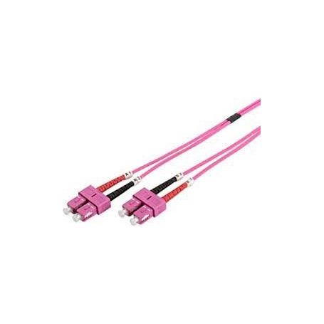 FO patch cord, duplex, SC to SC MM OM4 50/125 u, 2 m Length 2m