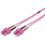 FO patch cord, duplex, SC to SC MM OM4 50/125 u, 2 m Length 2m