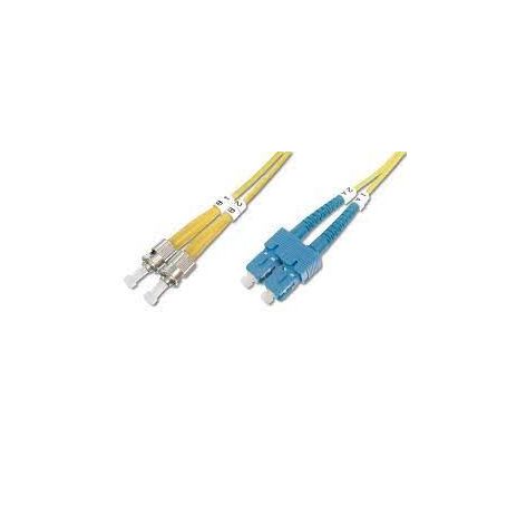 FO patch cord, duplex, ST to SC SM OS2 09/125 u, 7 m Length 7m