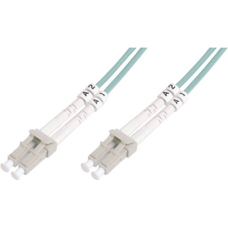 FO patch cord, duplex, LC to LC MM OM2 50/125 u, 5 m Length 5m