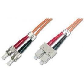 FO patch cord, duplex, ST to ST MM OM1 62.5/125 u, 5 m Length 5m