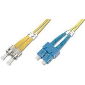 FO patch cord, duplex, ST to SC SM OS2 09/125 u, 2 m Length 2m