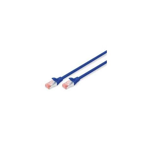 CAT 6 S-FTP patch cable, Cu, LSZH AWG 27/7, length 10 m, color blue