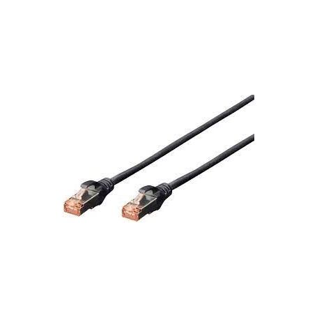 CAT 6 S-FTP patch cable, Cu, LSZH AWG 27/7, length 10 m, color black