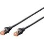 CAT 6 S-FTP patch cable, Cu, LSZH AWG 27/7, length 10 m, color black