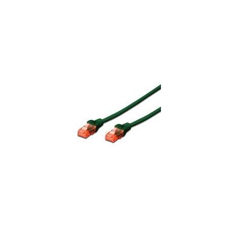 CAT 6 S-FTP patch cable, Cu, LSZH AWG 27/7, length 10 m, color green