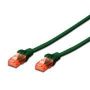 CAT 6 S-FTP patch cable, Cu, LSZH AWG 27/7, length 10 m, color green