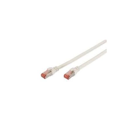 CAT 6 S-FTP patch cable, Cu, LSZH AWG 27/7, length 10 m, color white