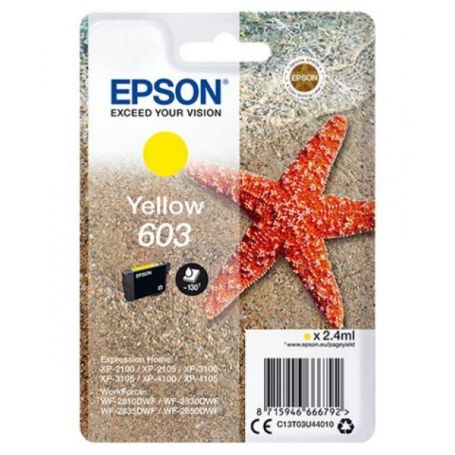 Epson Singlepack Yellow 603 Ink - C13T03U44020