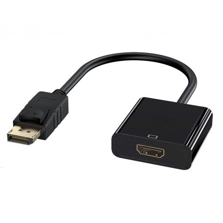 EWENT Cabo Adaptador DisplayPort - HDMI tipo A, M/F, 0.15m,w/interlock, DP 1.1a compatível - EC1455