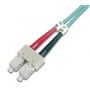 FO patch cord, duplex, SC to SC MM OM3 50/125 u, 5 m Length 5m, Class OM3