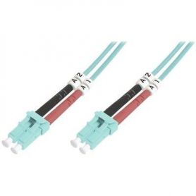 FO patch cord, duplex, LC to LC MM OM3 50/125 u, 5 m Length 5m, Class OM3