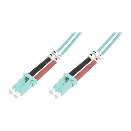 FO patch cord, duplex, LC to LC MM OM3 50/125 u, 5 m Length 5m, Class OM3