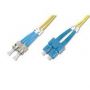 FO patch cord, duplex, ST to SC SM OS2 09/125 u, 3 m Length 3m