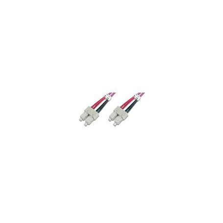 FO patch cord, duplex, SC to SC MM OM4 50/125 u, 3 m Length 3m