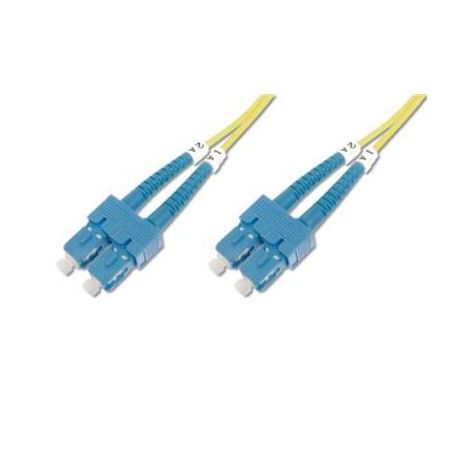 FO patch cord, duplex, SC (APC) to SC (APC) SM OS2 09/125 u, 5 m Length 5m