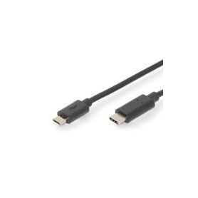 USB Type-C connection cable, type C to micro B M/M, 1.8m, 3A, 480MB, 2.0 Version, bl