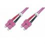 FO patch cord, duplex, SC to SC MM OM2 50/125 u, 7 m Length 7m