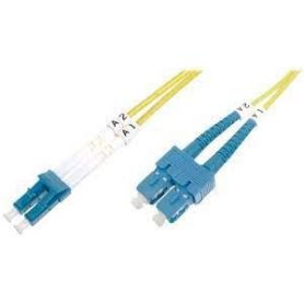 FO patch cord, duplex, SC (APC) to LC (PC) SM OS2 09/125 u, 2 m Length 2 m