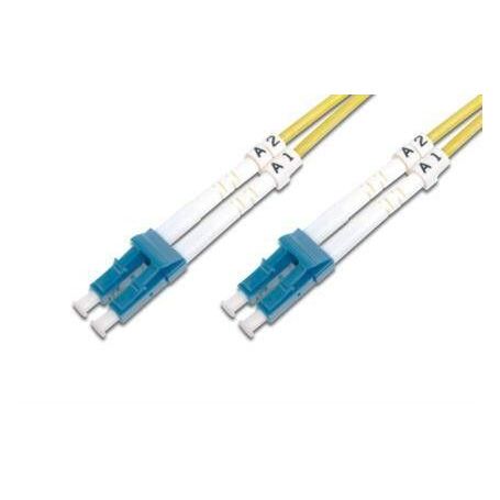 FO patch cord, duplex, LC (APC) to LC (PC) SM OS2 09/125 u, 1 m Length 1 m