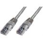 CAT 5e U-UTP patch cable, Cu, PVC AWG 26/7, length 20 m, color grey