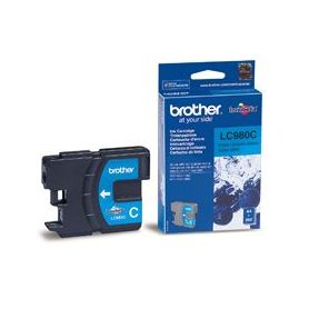 Brother Tinteiro Cyan em Blister, duração estimada: até 260 páginas (segundo ISO/IEC 24711) - LC980CBP