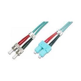 FO patch cord, duplex, ST to SC MM OM3 50/125 u, 7 m Length 7m, Class OM3