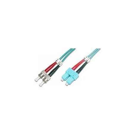 FO patch cord, duplex, ST to SC MM OM3 50/125 u, 7 m Length 7m, Class OM3