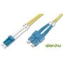 FO patch cord, duplex, SC (APC) to LC (APC) SM OS2 09/125 u, 1 m Length 1m