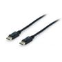 Equip Display Port  1.4 Cable M/M 3,0m, black, with latch - 119253