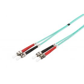 FO patch cord, duplex, ST to ST MM OM2 50/125 u, 10 m Length 10m