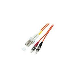 FO patch cord, duplex, LC to ST MM OM2 50/125 u, 10 m Length 10m