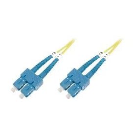 FO patch cord, duplex, SC (APC) to SC (APC) SM OS2 09/125 u, 1 m Length 1m