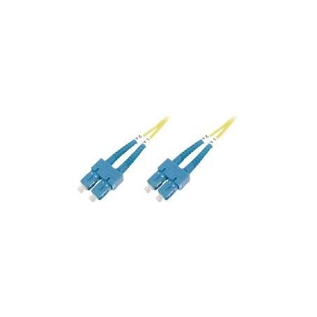 FO patch cord, duplex, SC (APC) to SC (APC) SM OS2 09/125 u, 1 m Length 1m