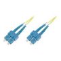 FO patch cord, duplex, SC (APC) to SC (APC) SM OS2 09/125 u, 1 m Length 1m