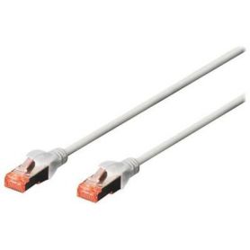 CAT 6 S-FTP patch cable, Cu, LSZH AWG 27/7, length 0.25 m, 10 pieces, color grey