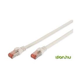 CAT 6 S-FTP patch cable, Cu, LSZH AWG 27/7, length 0.25 m, 10 pieces, color white