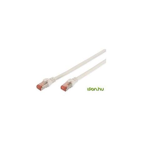 CAT 6 S-FTP patch cable, Cu, LSZH AWG 27/7, length 0.25 m, 10 pieces, color white