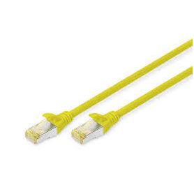 CAT 6 S-FTP patch cable, Cu, LSZH AWG 27/7, length 0.25 m, 10 pieces, color yellow