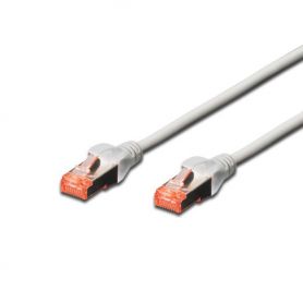 CAT 6 S-FTP patch cable, Cu, LSZH AWG 27/7, length 15 m, color grey