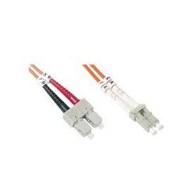 FO patch cord, duplex, LC to SC MM OM1 62.5/125 u, 10 m Length 10m