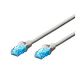 CAT 5e U-UTP patch cable, Cu, PVC AWG 26/7, length 25 m, color grey