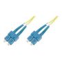 FO patch cord, duplex, SC (APC) to SC (APC) SM OS2 09/125 u, 3 m Length 3m