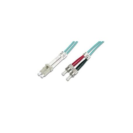 FO patch cord, duplex, LC to ST MM OM3 50/125 u, 7 m Length 7m, Class OM3