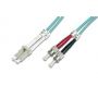 FO patch cord, duplex, LC to ST MM OM3 50/125 u, 7 m Length 7m, Class OM3