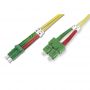 FO patch cord, duplex, SC (APC) to LC (APC) SM OS2 09/125 u, 7 m Length 7m