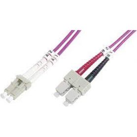 FO patch cord, duplex, LC to SC MM OM4 50/125 u, 7 m Length 7m